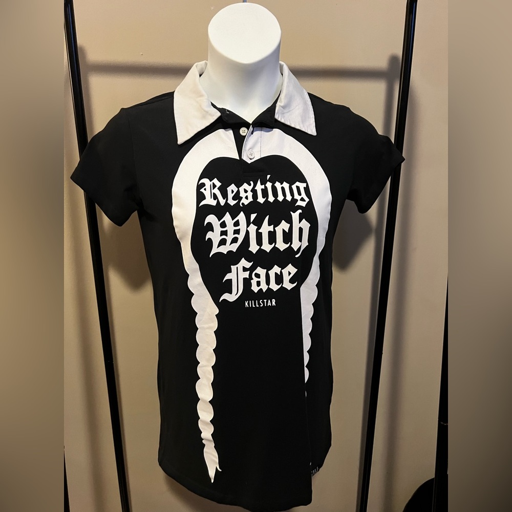 Killstar Resting Witch Face Goth tunic dress Wednesday Addams